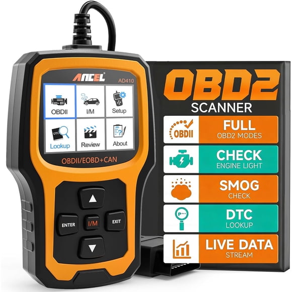 Escáner OBD2 ANCEL AD410 Lector de Códigos de Motor