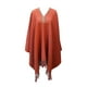 thumbnail image 1 of Poncho Artesanal 100% Lana - Largo - Naranja Oscuro, 1 of 3
