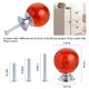 thumbnail image 3 of Tiradores de mueble IEIK redondos de cristal rojo 30 mm, juego de 10 unidades, 3 of 7