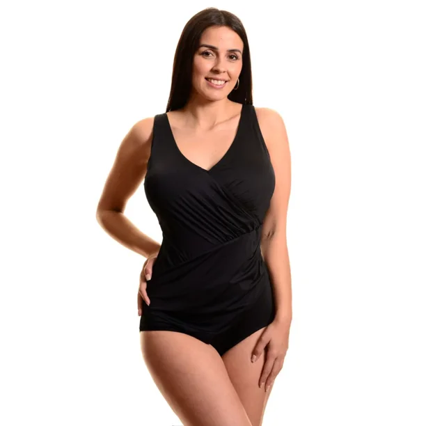 Traje De Baño Entero Mujer Unicolor Extra Lindas Una Pieza 8317