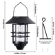 thumbnail image 5 of Farol solar Derynome impermeable para colgar o montar en pared, 2 unidades, 5 of 7