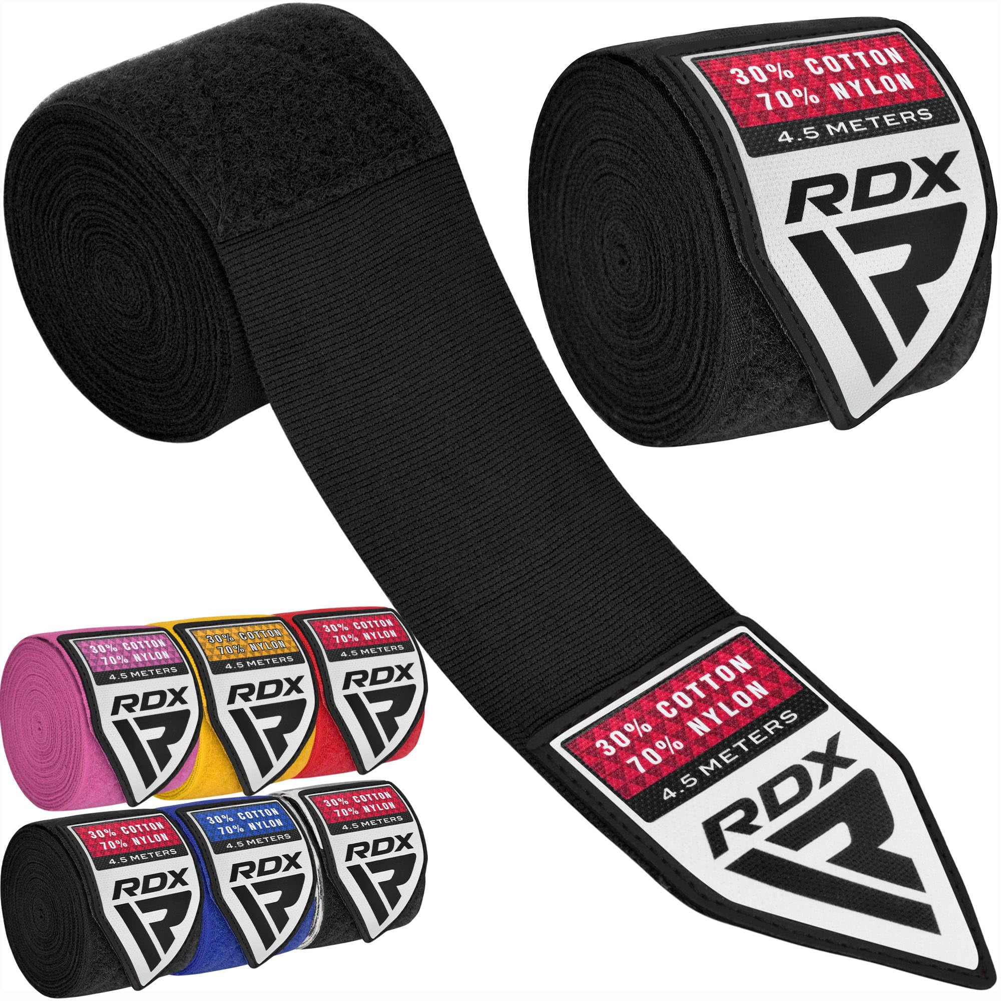 Venda Para Manos De Boxeo Rdx 450 Cm De Algodón Y Nylon Semi-elástico