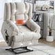 thumbnail image 3 of Dual Motor Heat Massage Infinite Position Up to 350 LBS Electric Power Lift Recliners with Power-Remote, Medium-firm and Heavy Duty, Beige, 3 of 3