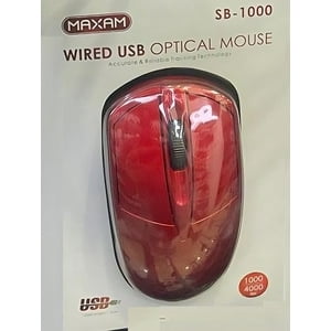 Mouse Inalámbrico Wireless Maxam Sb-B100 24Ghz 500-4000Dpi Rojo