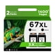 thumbnail image 1 of Cartucho de tinta Relcolor 67XL negro remanufacturado para HP 67XL, 1 of 7