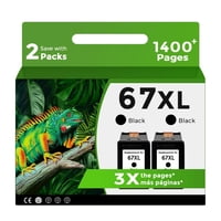 Cartucho De Tinta Relcolor 67Xl Negro Remanufacturado Para Hp 67Xl