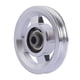 thumbnail image 3 of Rueda De Polea De Rodamiento Polea Universal De Aleación De Aluminio Para Accesorio De Ejercicio 93 Mm Plata, 3 of 5