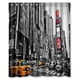 thumbnail image 1 of Cortina de ducha con diseño de la ciudad de Nueva York en blanco y negro, con ganchos, tamaño 60 x 72 pulgadas, 1 of 3