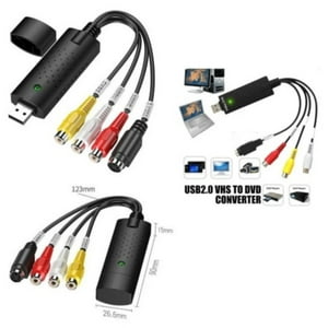 Genérico - Capturadora Video Vhs Video Y Audio Obs Vlc Rca A Usb 2.0