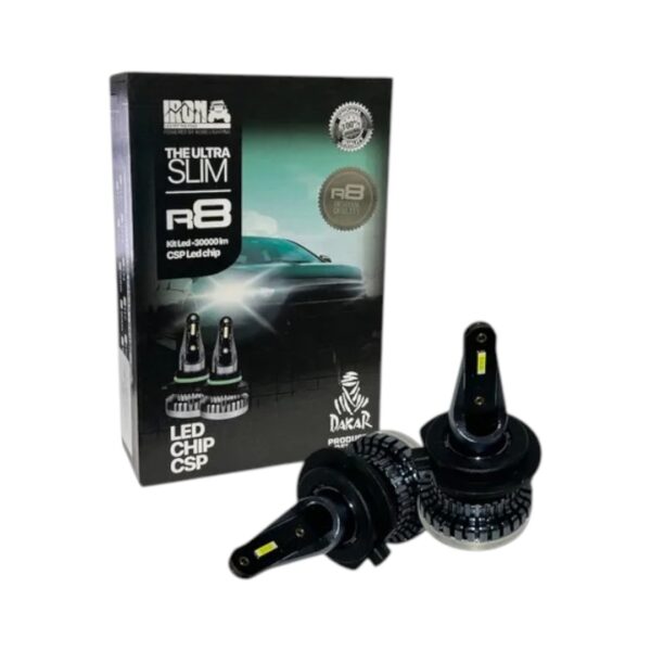 Kit Ampolletas Led Iron Dakar R8 9005 Ultra Slim