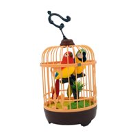 Bothyi - Jaula De Pájaros Para Pájaros, Juguete De Escritorio Y Decoración De Habitación, Regalo De Cumpleaños, Loro, Pájaros, Animales, Juguete