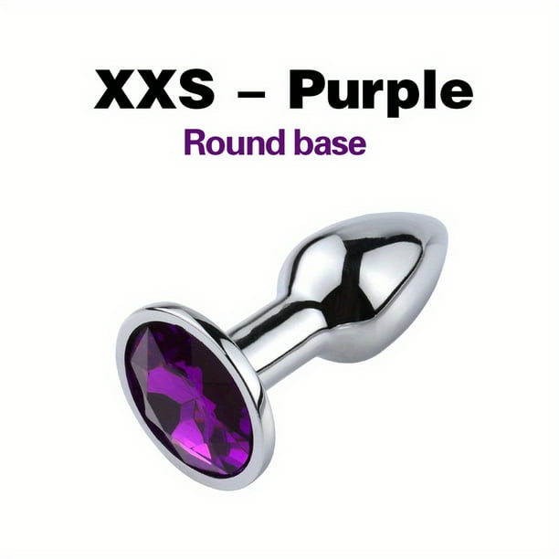 1pc Waterproof Stainless Steel Anal Plug with Crystal Design - Perfect for Beginners and Couples - Enhance Your BDSM Experience