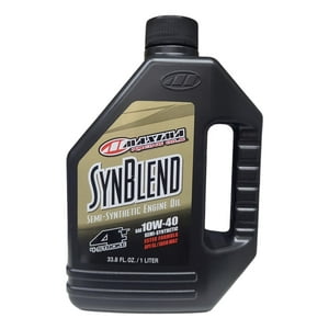 Genérico - Aceite De Moto 10W 40 Semi-Sintetico Máxima Synblend 1L 4T Negro