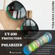 thumbnail image 3 of Gafas de sol Joopin Big Rectangle Gradient Green para mujer, 3 of 5