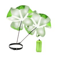 Magideal - Paracaídas De Velocidad Para Correr De 57 Pulgadas Con Resistencia Y Soporte De Peso, Paraguas Powerchute Para Resistencia, Fútbol, Rugby Y Agilidad Verde