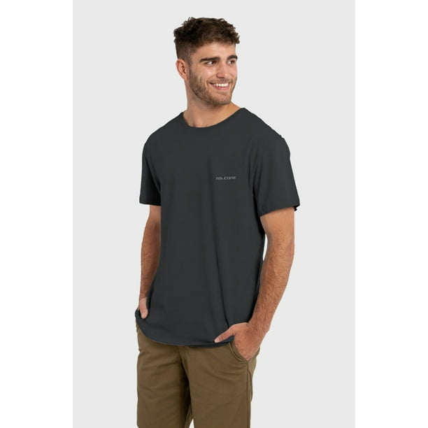 Polera Orgánica Classic Logo V2 Gris Oscuro Hombre Falcone