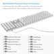 thumbnail image 4 of Teclado Ruii2 de aluminio completo con cable USB-A/USB-C y teclado numérico, 4 of 8