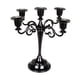 thumbnail image 2 of Candelabro De Metal Con 5 Brazos Para Velas, Candelabro Para Fiestas, Cenas, Color Negro, 2 of 5
