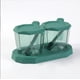 thumbnail image 1 of Set 2 Especieros Con Cuchara Diseño, Azucarero Condimentos verde, 1 of 10