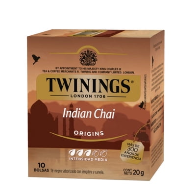 Té Negro De India Chai Caja 10 Un Twinings