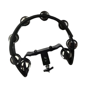 Bothyi - Hi Hat Pandereta Coctelera De Acero Inoxidable Para Entusiastas De Los Kits De Batería Ktv Fiesta Negro