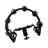 Bothyi - Hi Hat Pandereta Coctelera De Acero Inoxidable Para Entusiastas De Los Kits De Batería Ktv Fiesta Negro