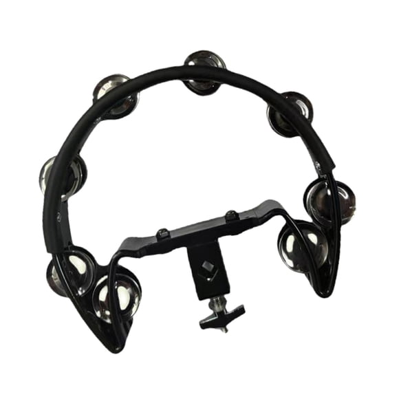 Hi Hat Pandereta Coctelera De Acero Inoxidable Para Entusiastas De Los Kits De Batería KTV Fiesta Negro