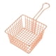 thumbnail image 5 of malla de hierro metal colador freír cesta cocina colador tamiz oro rosa l, 5 of 5