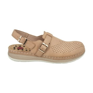 Zueco Mujer Marina Camel Police