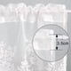 thumbnail image 4 of Xiao Hua Cortina de Encaje con Bordado de Flores, Cortina Corta Translúcida con Hilo de Encaje, Adecuada para Decoración de Dormitorio y Cocina, Blanca, 1 Pieza, 53.94 x 35.43 Pulgadas, 4 of 4
