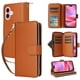 thumbnail image 3 of Funda Cartera con Cremallera y Correa para iPhone 17 Soporte y Tarjetero Marrón, 3 of 5