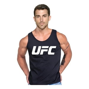 Persodesign - Polera Estampada Ufc Pesas Ultimat Tank Gym Swag Talla L Negro Hombre