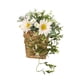 thumbnail image 4 of Corona De Cesta De Flores Para Puerta Delantera, Corona De Casa De Campo Para Decoración De Pared De Boda En Casa, Color Blanco, 4 of 5