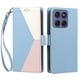 thumbnail image 3 of Cartera para Motorola Moto G86 en PU Tricolor, Funda con Solapa, Azul Claro, 3 of 6