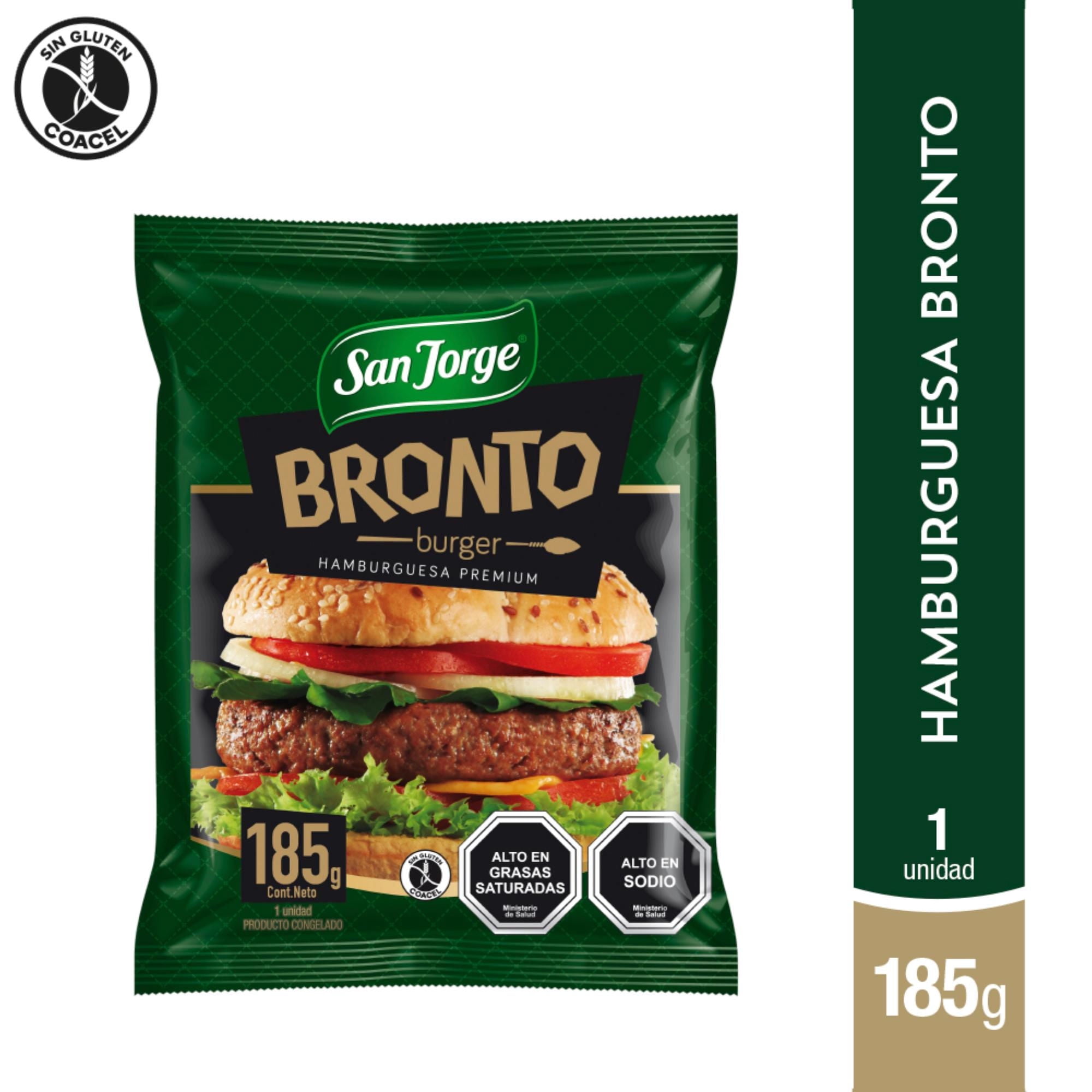 Hamburguesa De Vacuno Bronto 185 g San Jorge
