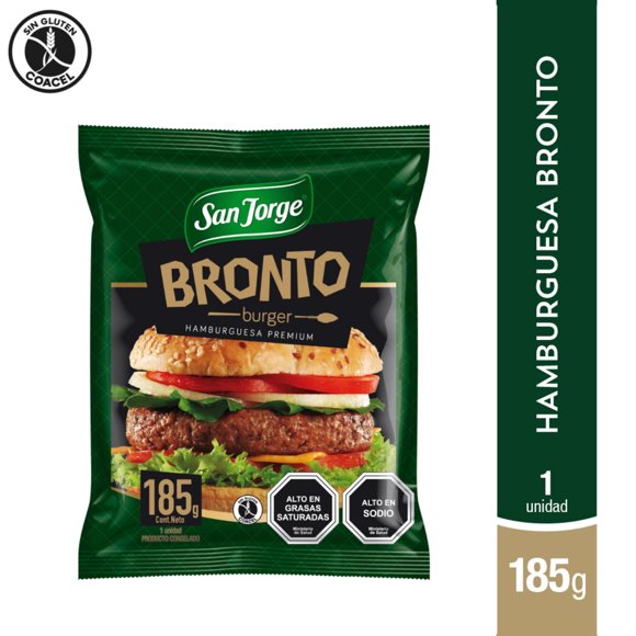 Hamburguesa de Vacuno Bronto, 185 g