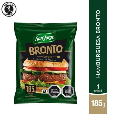Hamburguesa De Vacuno Bronto 185 G San Jorge