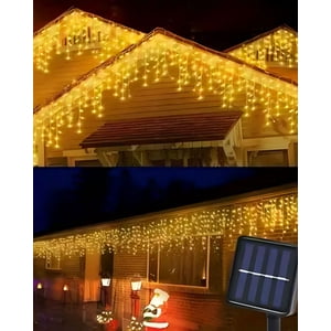 China - Luces Navidad Amarilla Tipo Cascada Luz Solar 7 Mt