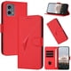 thumbnail image 1 of Funda Cartera Fibra de Carbono para Motorola MOTO G 5G 2023 con Soporte y Cierre Magnético Rojo, 1 of 6
