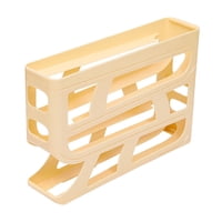 Magideal - Bandeja De Huevos De 4 Niveles, Soporte Para Huevos Para Refrigerador, Creativo, Mantiene Ordenado, Contenedor De Huevos Rodante Automático Para Cocin Amarillo