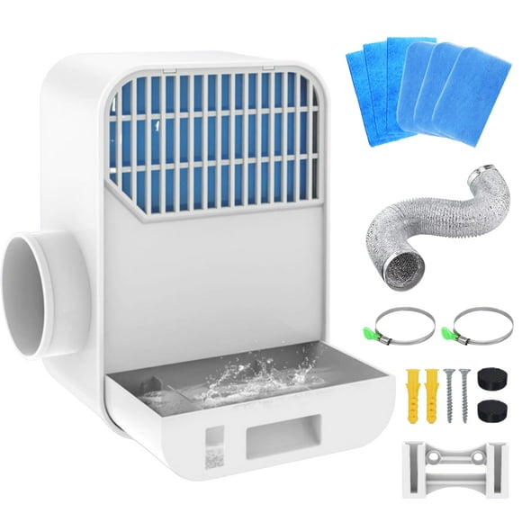 Kit de ventilación para secadora interior mejorado 3 en 1 con filtro ABS BYOFI