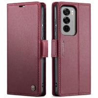 Caseme Tipo Cartera Oppo Reno 12 5G Con Cierre Magnético, Rfid, Tarjetero, Soporte, Carga Inalámbrica