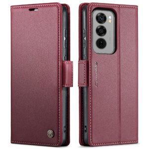 Caseme Tipo Cartera Oppo Reno 12 5G Con Cierre Magnético, Rfid, Tarjetero, Soporte, Carga Inalámbrica
