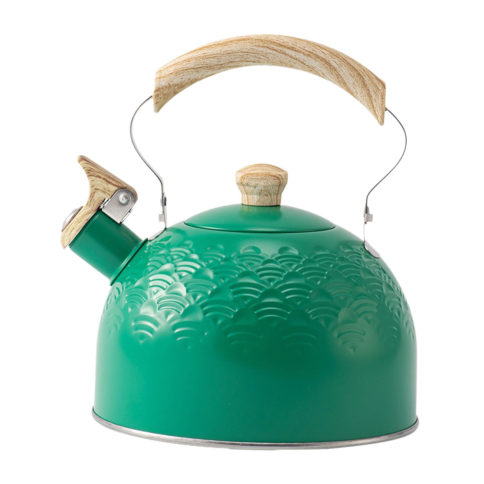 Magideal - Hervidor Silbante Portátil De 2,5 L, Hervidor De Agua, Vajilla De Ebullición Rápida, Tetera Para Senderismo, Viajes, Cocina O Cafetería, Ebullición