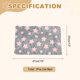 thumbnail image 2 of Cojín para Mascotas de Forro Polar Coral Suave Estrella Impresa Cama para Perro Gato Alfombrilla 19x13 Pulgadas (Gris Rosa), 2 of 7