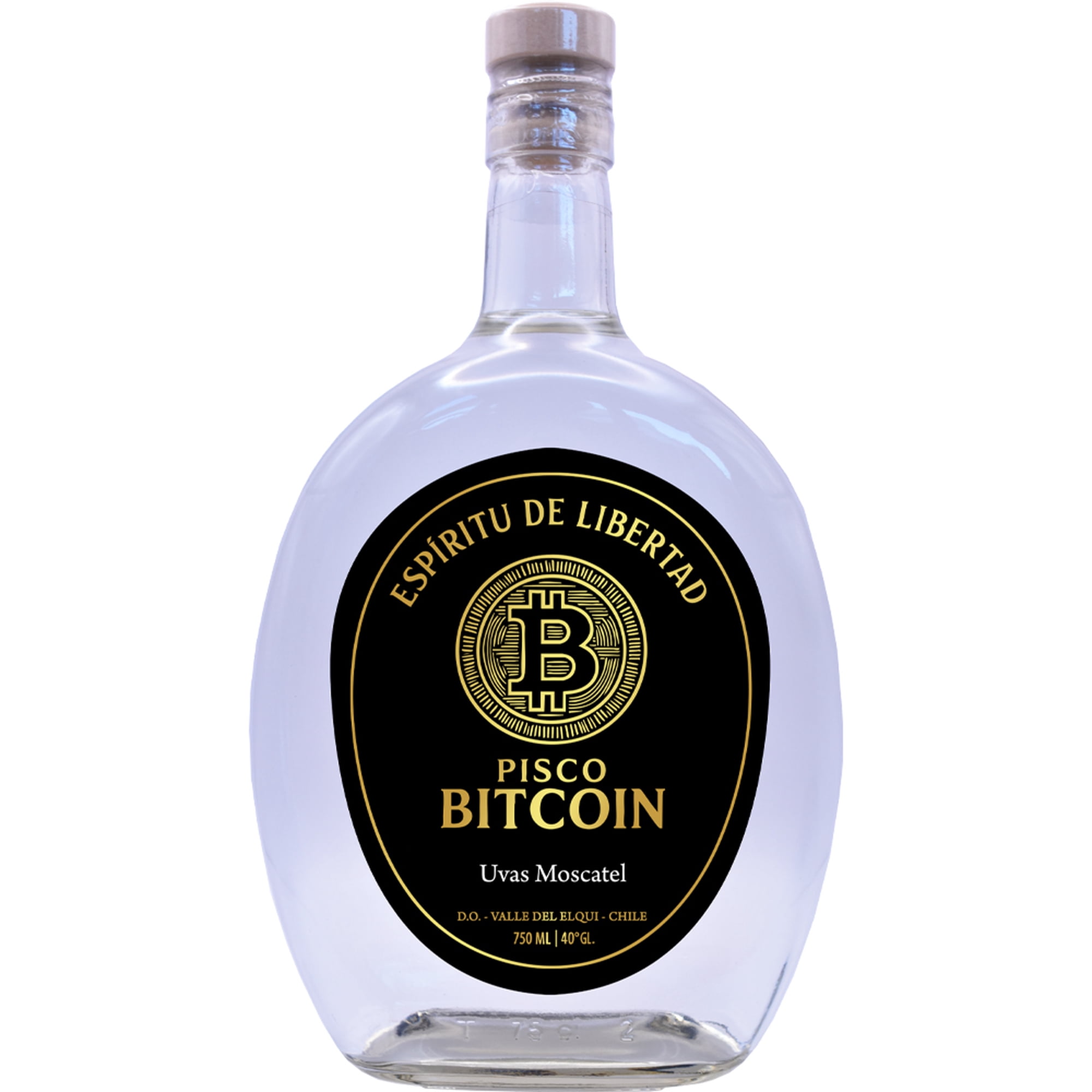 Pisco Bitcoin 40° Moscatel 750cc