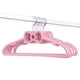 thumbnail image 4 of Perchas de plástico antideslizantes con lazo rosa y corazón para niña, para dormitorio de estudiantes, para colgar ropa, color negro, 4 of 6
