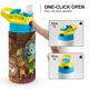 thumbnail image 4 of Dinosaur Train Botella de Agua con Tapa Pop Top de Un Toque, Acero Inoxidable, a Prueba de Fugas, para Deportes, Botella Infantil azul 12 oz, 4 of 6