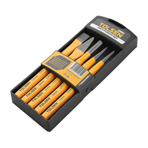 Tolsen - Juego De Punto / Cincel 5 Piezas