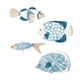 thumbnail image 2 of Juego De 4 Piezas De Decoración Costera De Peces De Madera Para El Hogar, Hotel, Decoración De Pared Costera Colgante, 2 of 5